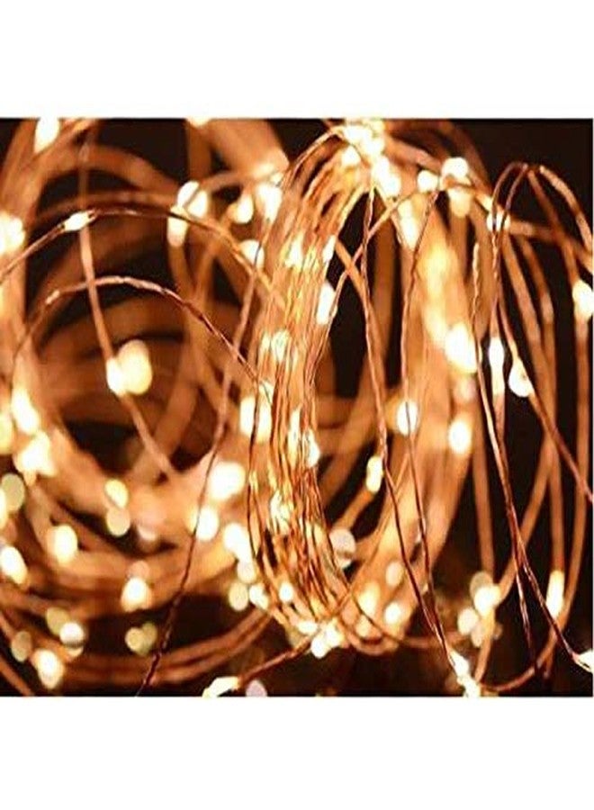 iwin USB Starry Fairy String Light, Waterproof Decorative Copper Wire Lights for Indoor, Bedroom Festival Christmas Wedding Party Patio Window with USB Interface-Warm White (Pack of 1) - Image 3